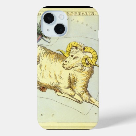 アリエスのラム、ヴィンテージ星座、ウラニアの鏡 Case-Mate iPhoneケース (裏面)