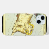 アリエスのラム、ヴィンテージ星座、ウラニアの鏡 Case-Mate iPhoneケース (裏面 (横))