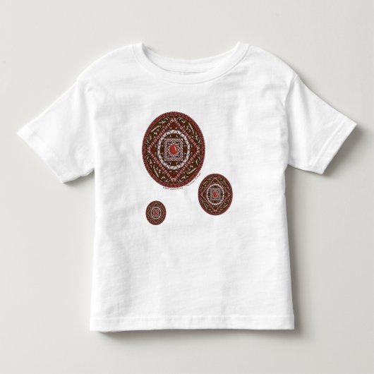 アリエス曼荼羅キッズ&ベビー軽量Tシャツ トドラーTシャツ (正面)