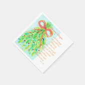 アリエラ&リリーの詩とクリスマスナプキン スタンダードカクテルナプキン (角)