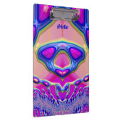 アリエラ～奇妙な3D!～ピンクブルーグリーンオリジナル クリップボード (右)