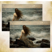 アリエルは海の切り離しティッシュペーパーを見る 薄葉紙