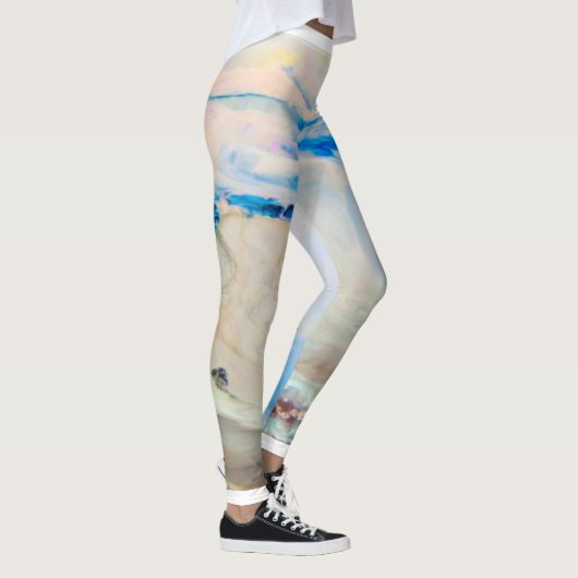 アリエルウィンターブルーマーブルファッションレギンス レギンス (右)