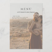 アリエルエレガントな写真現代の結婚式 メニュー (正面)