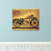 アリエルスクエアフォーヴィンテージバイク キャンバスプリント (インサイチュ (ウッドフロア))