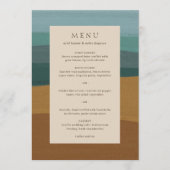 アリエル抽象沿岸近代結婚式 メニュー (正面)