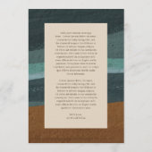 アリエル抽象海岸2現代結婚式 メニュー (裏面)