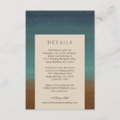 アリエル抽象海岸3現代結婚式 エンクロージャーカード (正面)