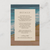 アリエル抽象海岸4現代結婚式 エンクロージャーカード (正面)