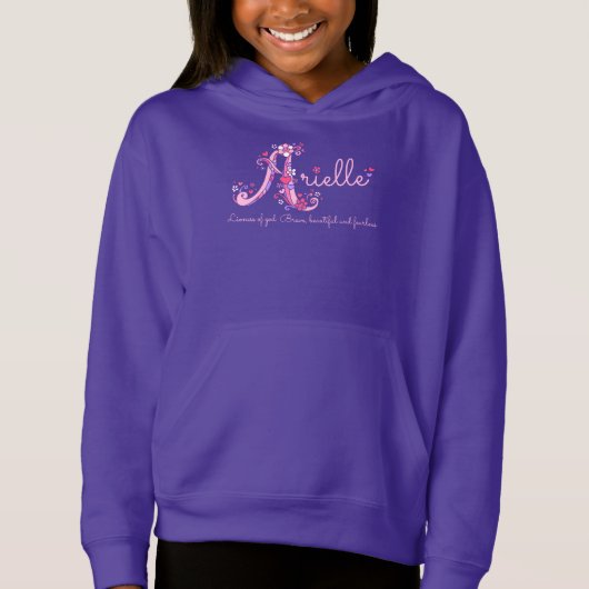 アリエル・ガールズモノグラムのアパレルを意味する名前 Tシャツ (正面)