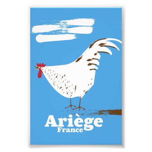 アリエージフランス旅行ポスター。 フォトプリント            (正面)