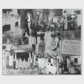 アリカポール参政権の歴史写真集コラージュ ラッピングペーパー (フラット)