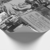 アリカポール参政権の歴史写真集コラージュ ラッピングペーパー (角)