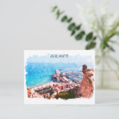 アリカンテスペインパノラマコースタルビュー ポストカード (スタンド正面)