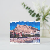 アリカンテスペインビーチビュートラベル ポストカード (スタンド正面)