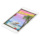 アリカンテスペインヴィンテージスタイル旅行ポスター マグネット (左側)