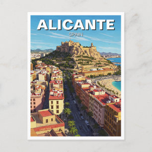 アリカンテスペイン旅行 ポストカード