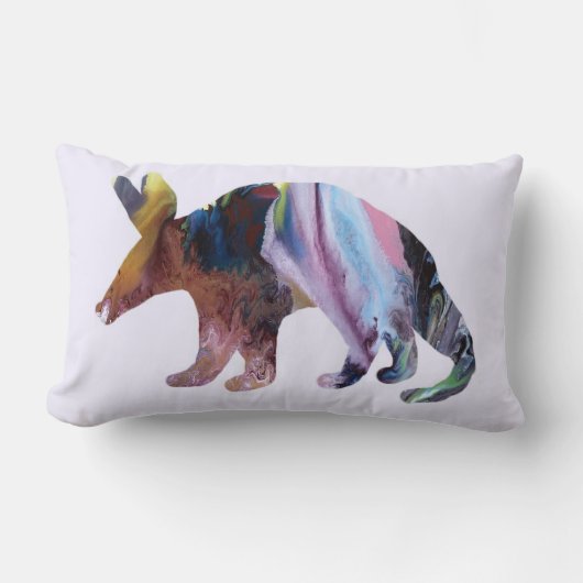 アリクイのシルエット ランバークッション (正面)