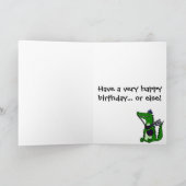 アリゲおもしろいー遊タのギターオリジナルモダンアート カード (内部)