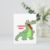 アリゲータおもしろいーが今日開いた ポストカード (スタンド正面)