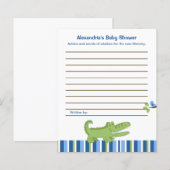 アリゲータカスタムーアドバイスチラシ赤ちゃんシャワー (正面/裏面)