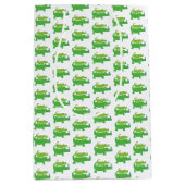 アリゲータグ名門私立校風のリーンクロコダイルパーティーバッグ ミディアムペーパーバッグ (正面)