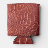 アリゲータパターン(の模様が)あるーの背景。 缶クーラー (正面)