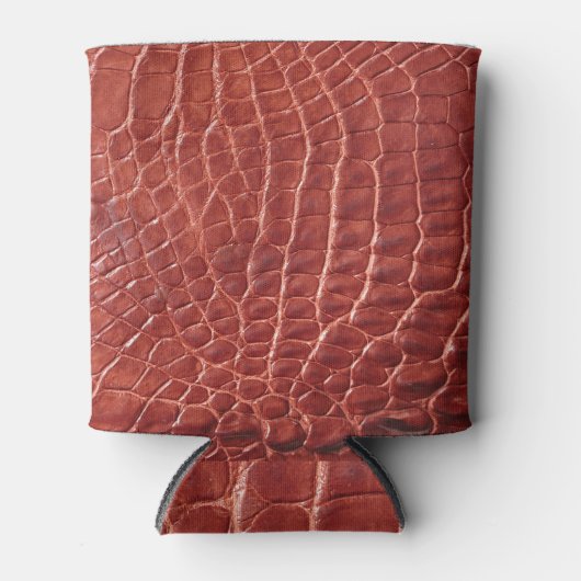 アリゲータパターン（の模様が）あるーの背景。 缶クーラー (正面)