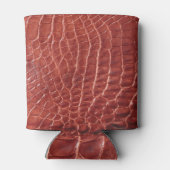 アリゲータパターン（の模様が）あるーの背景。 缶クーラー (裏面)