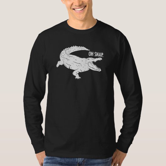 アリゲータワニ爬虫類ハーペトロジスのためにプン Tシャツ (正面)