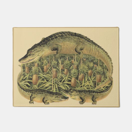 アリゲーターとパイナップル、いらっしゃい。 ドアマット (正面)