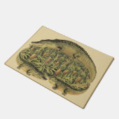 アリゲーターとパイナップル、いらっしゃい。 ドアマット (アングル)