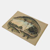 アリゲーターと灯台へようこそ。 ドアマット (アングル)