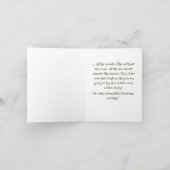 アリゲーターと鶏の折りたたみ式ホリデーカード シーズンカード (内部)