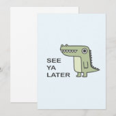 アリゲーターに会うのは後でね 招待状 (正面/裏面)