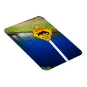 アリゲーターに注意食べ物を与え マグネット (右側)