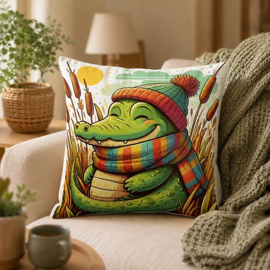 アリゲーターの枕 クッション