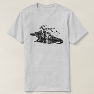 アリゲーターの沼に沈め Tシャツ