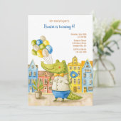 アリゲーターの誕生日パーティー 招待状 (スタンド正面)