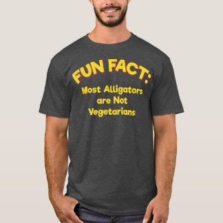 アリゲーターはベジタリアンおもしろいではない動物プンフー Tシャツ