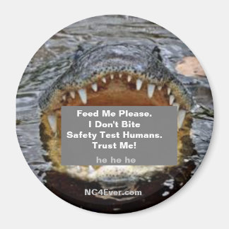 アリゲーターは安全試験の人間を噛まない マグネット