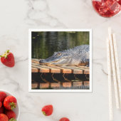 アリゲーターアットホモササ春野生生物州パーク スタンダードカクテルナプキン (インサイチュ)