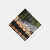 アリゲーターアットホモササ春野生生物州パーク スタンダードカクテルナプキン (角)