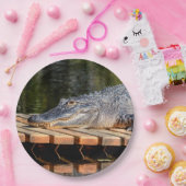 アリゲーターアットホモサッサ春野生生物州パーク ペーパープレート (パーティー)