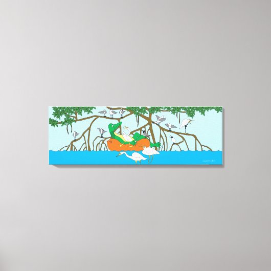 アリゲーターインナー管クルーズキャンバスプリント キャンバスプリント (正面)