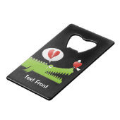 アリゲーターインラブクレジットカードボトルオープナー クレジットカード栓抜き (正面アングル)