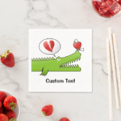 アリゲーターインラブ紙ナプキンス スタンダードカクテルナプキン (インサイチュ)