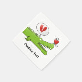 アリゲーターインラブ紙ナプキンス スタンダードカクテルナプキン (角)