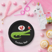 アリゲーターインラブ紙プレート ペーパープレート (パーティー)