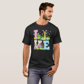 アリゲーターイースターエッグおもしろい狩りラブアリゲーターイーザ Tシャツ (正面フル)